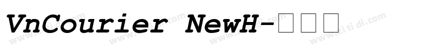 VnCourier NewH字体转换